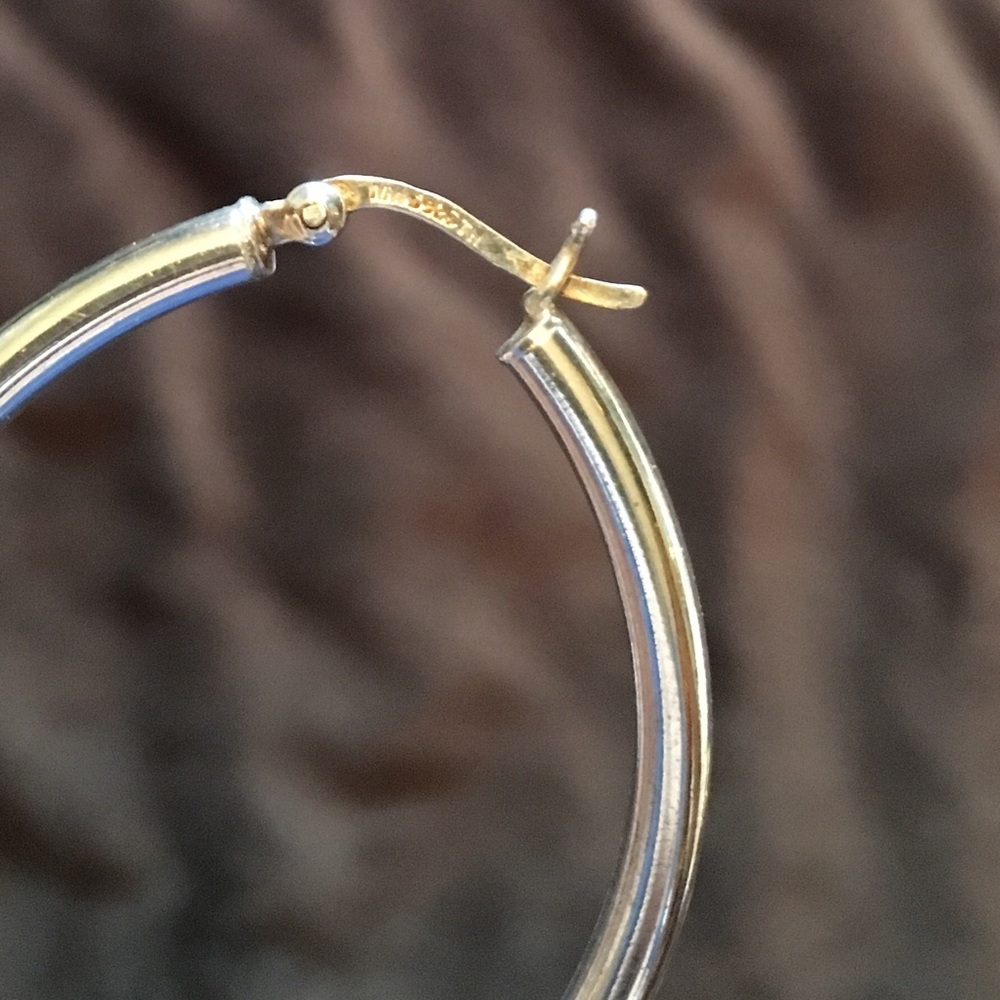 Authentic Italian 935 Sterling Silver earrings - Picture 2 of 3